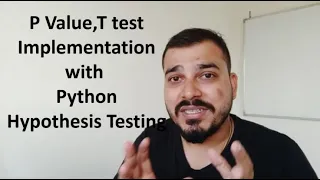 Tutorial 33 - P Value T test Correlation Implementation with Python