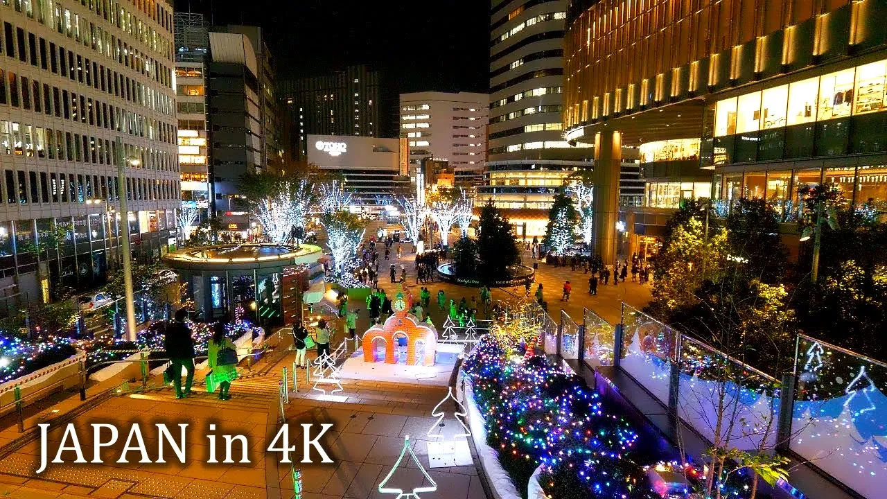 4K・ Tokyo Christmas Lights at Tokyo station, Ginza, Yurakucho and Hibiya