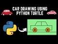 How to Draw a CAR in Python Turtle Python Turtle Graphics CAR drawing in python Learnonpy