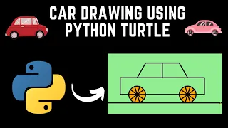 How to Draw a CAR in Python Turtle Python Turtle Graphics CAR drawing in python Learnonpy
