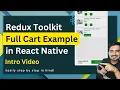 Redux Toolkit Full Cart Example For React Native - Intro Cart Logic in Hindi Engineer Codewala