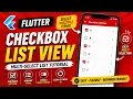 FLUTTER ANDROID CHECKBOX LIST VIEW TUTORIAL