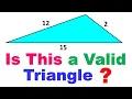 What are the Properties of a Triangle - How to check if a Triangle is Valid or invalid
