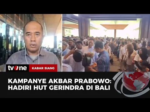 Prabowo Hadiri Perayaan HUT Gerindra di Bali