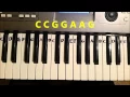 How To Play ABC Alphabet Song Easy Piano Keyboard Tutorial