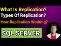 WHAT IS REPLICATION TYPES OF REPLICATION HOW SQL SERVER REPLICATION WORKING