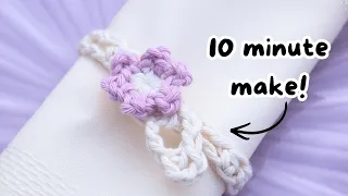 Crochet Napkin Holder Tutorial | Made it in just 10 minutes!