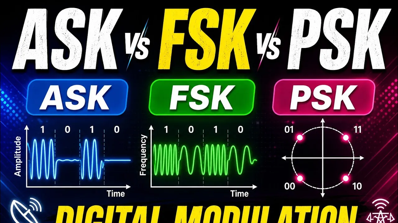 ASK, FSK, PSK | Digital Modulation Techniques | Hindi | सबसे आसान तरीके से समझें