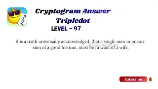 Cryptogram Tripledot Level 91 to 100 Answers Cryptogram Tripledot Answer Go Answer