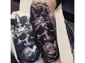 skull with crown tattoos