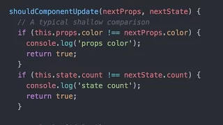 shouldComponentUpdate PureComponent in React ProgrammingTIL React Tutorial Screencast 0014