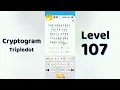 Cryptogram Tripledo Level 107 Solutions Logic Puzzle Game Mini Boss