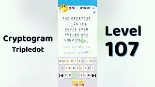 Cryptogram Tripledo Level 107 Solutions Logic Puzzle Game Mini Boss
