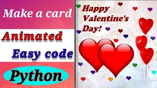 Code an animated Valentine s Day card in Turtle Python Valentine s Day Card using Python Turtle