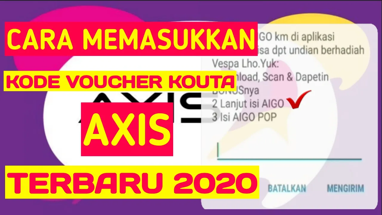 Bagi Bagi Voucher Internet Axis Gratis (Kode voucher lihat pada Diskripsi video)