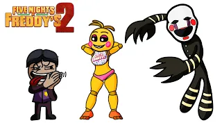 FIVE NIGHTS AT FREDDY’S 2 Resumen Estúpido con Muñequitos