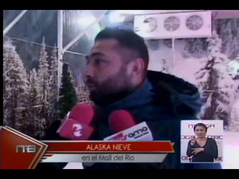 Alaska nieve en el Mall del Río