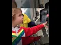 REAL Garbage Truck with Blippi Fan Toddler empties the trash cans