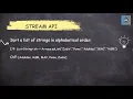 Java 8 Stream API - 23 Sort a list of strings in alphabetical order Most Asked