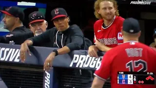Cleveland Guardians manager Steven Vogt ejected from game vs New York Mets