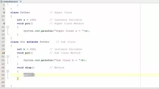 137 How a Subclass can hide method of super class in Java Programming Hindi