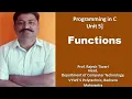 Unit 5 Functions Prof Rajesh Tiwari