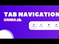 Tab Navigation using html Css and JS