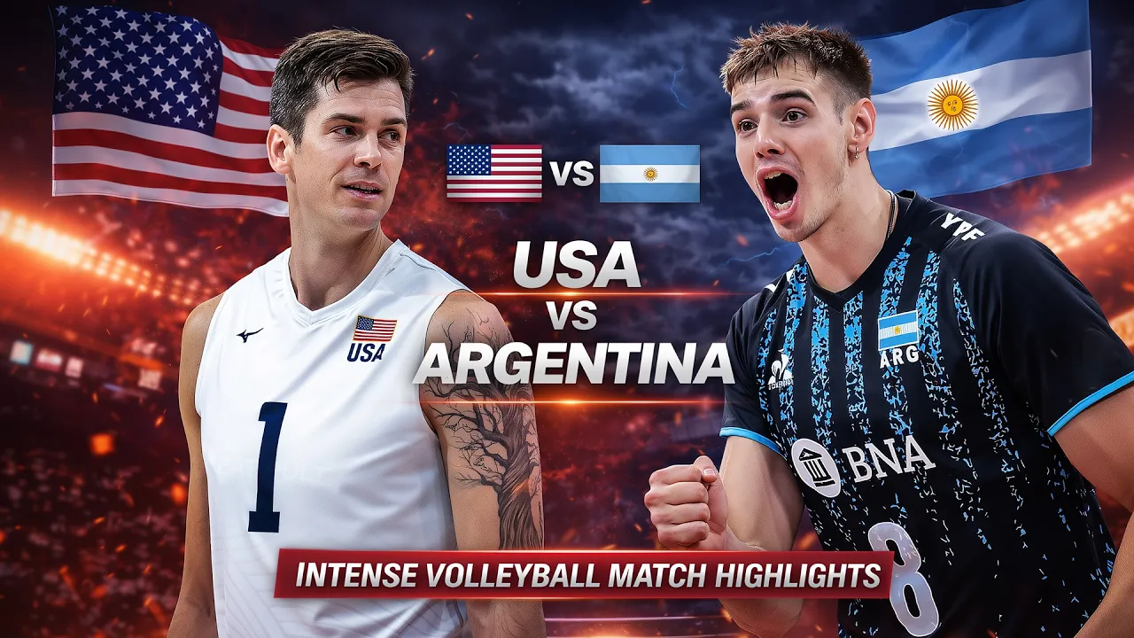 USA vs Argentina Epic Volleyball Battle Highlights