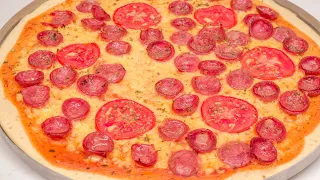 PIZZA DE LIQUIDIFICADOR ECONÔMICA E SUPER FÁCIL QUEIJO E CALABRESA | Cook'n Enjoy 1849