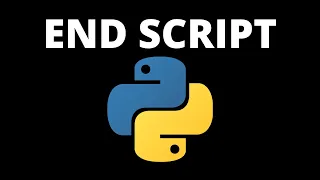 How to Stop a Python Script with a Keyboard Interrupt Python Tutorial