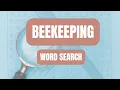Word Search Puzzle Solve Beekeeping