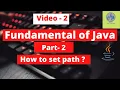 Java Tutorial Hindi How to set path How to execute exe file in Command Prompt