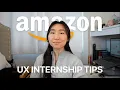 How I became a UX design intern at Amazon application tips