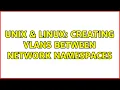 Unix Linux Creating VLANs between network namespaces