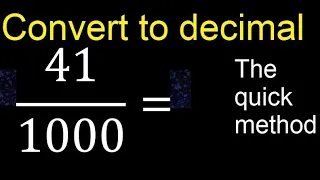 Convert to decimal How To Convert Decimals to Fractions