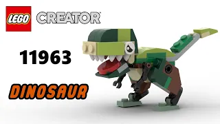 LEGO 11963 DINOSAUR | LEGO Creator Magazine Gift Virtual Build