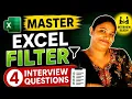Master Excel FILTER with 4 Interview Questions