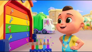 La Chanson des Garages Colorés 🚗 Plus de Comptines & Dessin Animé | Baby Berry 🎨