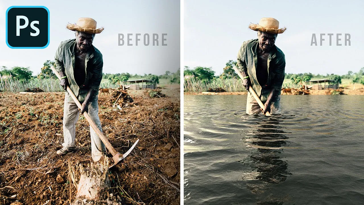 Auto-Generate Water & Reflections in Photoshop!