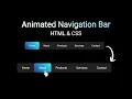 Animated Navbar with Hover Effects Using Only HTML CSS No JS Needed