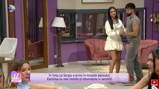 Casa Iubirii - In timp ce Sergiu e prins in mrejele dansului, Carolina se ineaca in lacrimi...