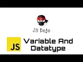 008 JavaScript Variable and Datatype for beginner Myanmar version
