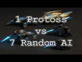 1 Protoss vs 7 Computers - Zealot Dragoon DT Shuttle Combo StarCraft Remastered