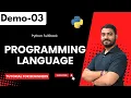 Python FullStack Demo 03 Programming Language Tutorial for Beginners