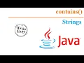 Java String contains method