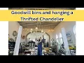 We Found a Chandelier Worth While Thrifting Thrift With Me Goodwill Bins