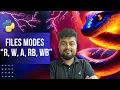 Python Tutorial for Beginners Files Modes r w a rb wb Hindi