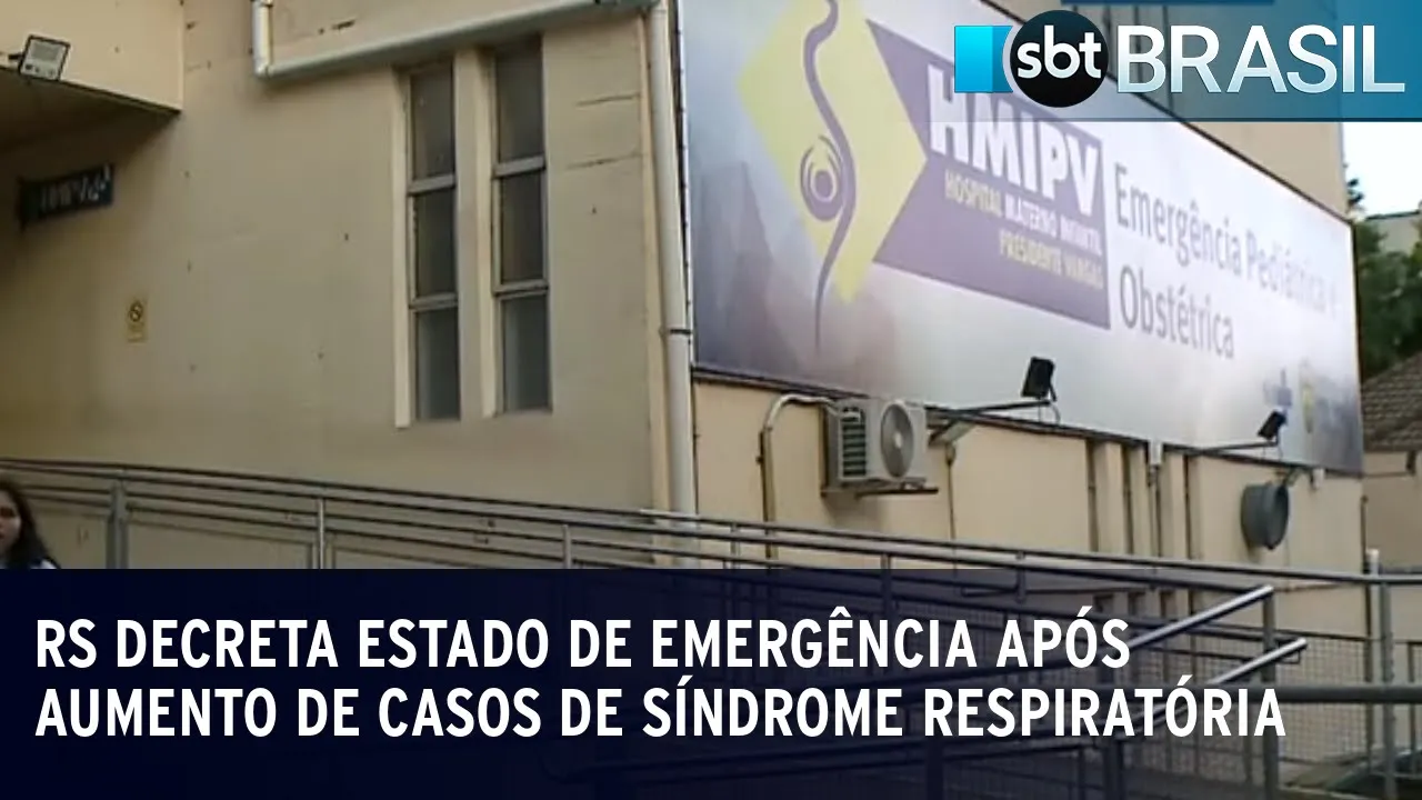 RS decreta estado de emergência após aumento de casos de síndrome respiratória|SBT Brasil (07/07/23)