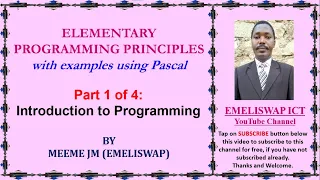 Elementary Programming Principles Introduction To Programming
