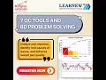 7QC Tools 8D Problem Solving Techniques eLearning Course to Analyse Rejection and address